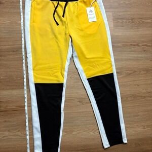 American Bazi Yellow/White Track Pants – Size 3X – Brand New w/ Tags